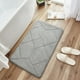 thumbnail image 4 of Tapete para puerta de baño, 1 unidad, tapete de piso súper absorbente de 40 x 60 cm, tapete de tela antideslizante lavable a máquina para áreas húmedas después de la ducha (gris), 4 of 8