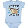 thumbnail image 3 of Inktastic My Nonna Loves Me with Sloth and Hearts Boys or Girls Baby Bodysuit, 3 of 5