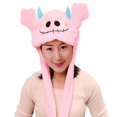 thumbnail image 1 of Salto Con Orejas Para Mujer Y Niña, Gorro De Animal, Gorro Con Bolsa De Aire, Gorro De Felpa Con Orejas Para Interiores Y Exteriores, Diadema Para Halloween Cateissary HA044582-01, 1 of 5