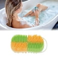 thumbnail image 2 of Unique Bargains Hangable Double-sided Bath Brush Shower Brush 1 Pc Yellow Green, 2 of 6