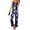 Blue and White Floral, variant on Ekouaer Women Silk Satin Pajamas Sleeveless Pjs Set 2 Piece Summer Loungewear Sleepwear with Pockets