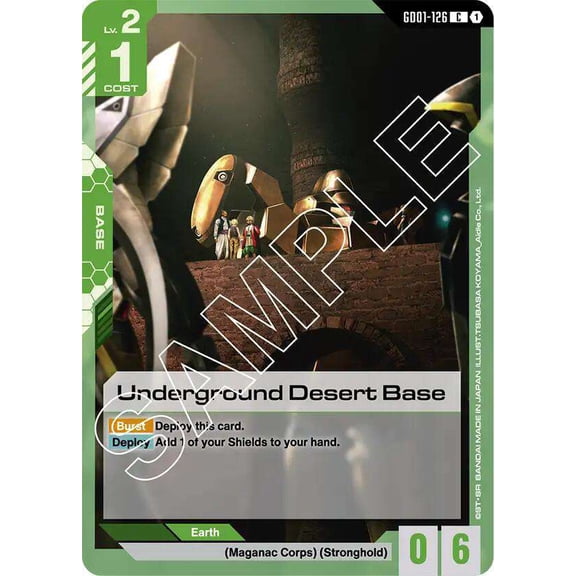 Gundam Newtype Rising Common Underground Desert Base GD01-126