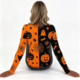 thumbnail image 5 of SHIXINCHIL Ribbed Knit Crop Tops for Women Funny Halloween Long Sleeve T Shirts Cute Graphic Print Tees Fall Holiday Pullover Jumper Top Multicolor XXL, 5 of 8