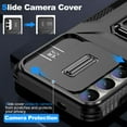 thumbnail image 2 of Allytech Rugged Case for Samsung Galaxy S24 Plus, [Slide Camera Cover] [360° Rotating Kickstand] [Military Protection] Non-Slip Anti-Fall Anti-Scratch Shockproof Heavy Duty Case - Black, 2 of 8