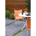 thumbnail image 3 of Compamia Romeo Resin Dining Arm Chair Orange, Set of 2, 3 of 6
