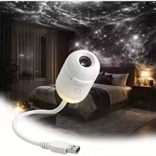thumbnail image 2 of Proyector de luz nocturna 2 en 1, proyector de luz nocturna ajustable de 360° para dormitorio, proyector de cielo estrellado portátil USB con filtro de proyección deslizante de 3/6/12/24, 2 of 4