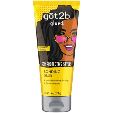 Got2b Glued Bonding Glue for Protective styles, Wig Glue 6 oz
