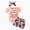 004 Light Pink, variant on Infant Newborn Baby Girl Romper Clothes 3 Piece Sets Summer Outfits Floral Shorts Headband Round Neck Soft Bow Kaprioy Toddler Girl Clothes 0 3 6 9 12 18 Months