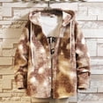 thumbnail image 1 of Puntoco Chaqueta Tipo Cárdigan Informal De Manga Larga Con Capucha Y Tweed De Lana Circular Para Otoño E Invierno Para Hombre, 1 of 3