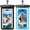 Black & Blue, variant on 2PCS Waterproof Phone Pouch, IPX8 Waterproof Phone Case for iPhone 17/16/15/14 Pro Max, Cell Phone Dry Bag for Beach & Cruise Essentials, Touch Screen, Lanyard Included, 2 Pack (Fits Up to 8.9")