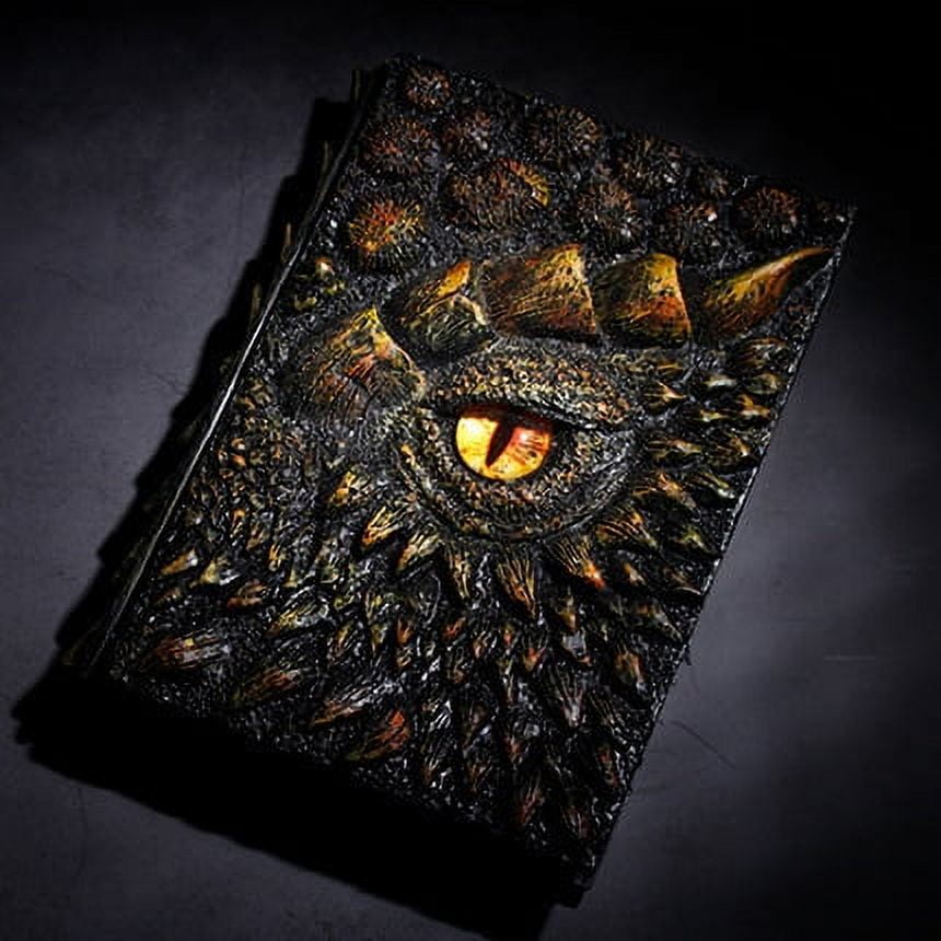 NWJ New Deluxe Animated Dragon Book - A5 Resin Craft Notebook
