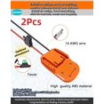 thumbnail image 4 of Czcpp-2 Pcs pour Adaptateur de Batterie Ridgid AEG 18V, pour Adaptateur de Roues Motorisées, Convertisseur DIY Station d'Alimentation, pour Jouets Voiture Rc Batteries, pour Robotique et Camion Rc, Kit de Conversion de Batterie avec Interrupteur, 4 of 4
