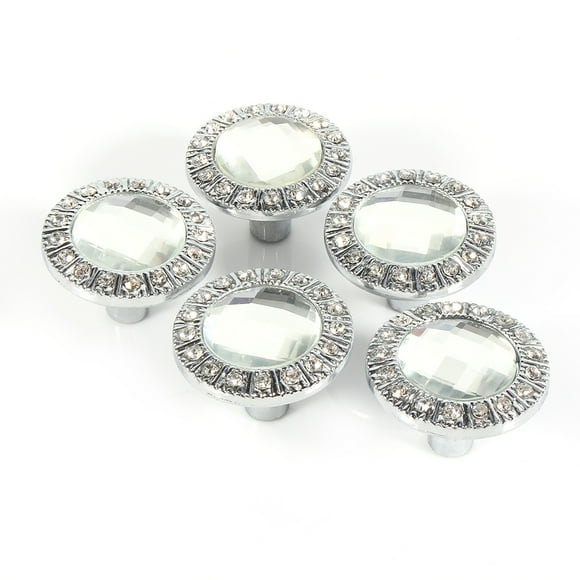 Gancon Bouton de Garde-Robe en Verre Diamant Clair, Boutons Placard, poignée Porte de tiroir, Boutons Porte de placards, pour tiroirs Commode et Cuisine, Armoire Salle de Bain, Bureau, 10 Pcs