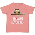 thumbnail image 3 of Inktastic Mimi Loves Me Girls Owl Girls Toddler T-Shirt, 3 of 5