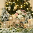 thumbnail image 5 of Sea Team 60mm/2.36" Shatterproof Clear Plastic Christmas Ball Ornaments Decorative Xmas Balls Baubles Set with Stuffed Delicate Decorations (30 Counts, Champagne), 5 of 7