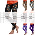 thumbnail image 4 of COMVALUE Halloween Leggings for Women High Waisted Athletic Workout Legging Soft Stretch Printed Gym Yoga Pants Beige Size XL, 4 of 8