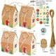 thumbnail image 4 of Cajas de dulces navideñas, cajas de regalo, suministros para fiestas, bolsas de regalo de papel kraft, adornos para fiestas Santo Jolly, 4 of 9