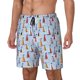 thumbnail image 1 of Fotbe Sailboats And Seagulls Traje de Baño para Hombre – Shorts de Natación de Secado Rápido con Forro y Bolsillos-Small, 1 of 6