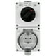 thumbnail image 2 of Tomacorriente de pared impermeable IP66, adaptador de enchufe de pared con interruptor, 2 of 9