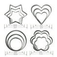 thumbnail image 5 of YMARPT Mini Cookie Cutters Set of 12, Cookie Cutter Set, Metal Cutter Mold for Baking, Hollow Cookie Mold, Stainless Steel Biscuits Molds for Baking, Fruit, Vegetable, 5 of 5