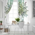 thumbnail image 5 of Sage Green Eucalyptus Leaves Blackout Curtains for Bedroom, Pastoral Summer Botanical Elegant Thermal Insulated Kitchen Drapes with Grommets, Light Blocking Window Treatment, 2 Panels 42" x 63", 5 of 7