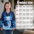 thumbnail image 7 of Uorisanigo Blue Axolotl Girls Half Zip Sweatshirt Oversized Long Sleeve Zipper Sweatshirt School Drop Shoulder Pullover Top Fall Fashion Outfits Clothes Quarter-Zip Pullover Jacket, 7 of 7