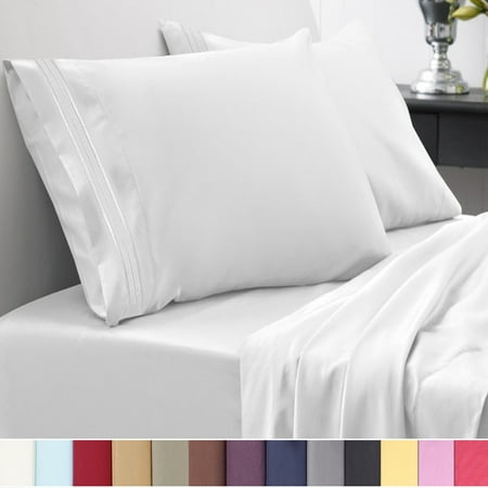 Sweet Home Collection 1500 Thread Count 4 Piece Microfiber Bed Sheets (Best Quality Bed Sheets)