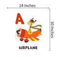 thumbnail image 3 of DAYCARE - Vinyl Kindergarten Educational Wall Decoration Letter A Alphabet Airplane & Giraffe Pilot Adhesive Child Care Wall Decal Sticker 24" x 30", 3 of 3