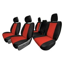 For 2022 – 2024 Dodge RAM 1500 FH Group Neoprene Waterproof Custom Fit Car Seat Covers - Full Set Red
