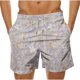 thumbnail image 1 of Pantalones Cortos Casuales de Baño con Impresión de Hojas Hawaianas para Hombres 100% Poliéster, Pantalones de Playa de Secado Rápido, Upf 50 + con Forro de Malla para Nadar, 1 of 5