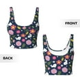thumbnail image 6 of Rateoe Floral Rabbit Print Womens' Sports Bras Scoop Neck Sports Vest- Padded U Back Seamless High Impact Support, 6 of 7