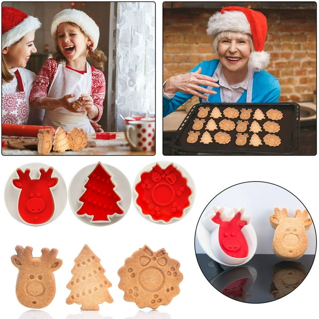 Cqxid Cake Mould Under $5 Baking Press Fondant Tools Household Tool Type Set Christmas Tools Diy Cake Mould