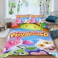 thumbnail image 2 of Mis Monstruos Cantantes Conjunto de sábanas temático, trío de piezas, cómodo y amigable con la piel, diseño único, regalo de decoración para el hogar para familiares, amigos y fans, 90 cm * 190 cm, 2 of 6
