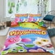 thumbnail image 2 of Mis Monstruos Cantantes Conjunto de sábanas temático, trío de piezas, cómodo y amigable con la piel, diseño único, regalo de decoración para el hogar para familiares, amigos y fans,140cm *210cm, 2 of 6