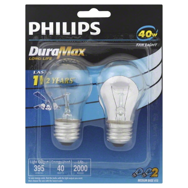 Philips Duramax A15 Incandescent Ceiling Fan Light Bulb Walmart Com