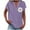 Purple, variant on Puntoco Summer tops for women Clearance,Womens Summer Tops Short Sleeve Shirts V Neck Tshirts Casual Dressy Beach Vacation Clothes Yellow 10(XL)