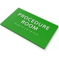 thumbnail image 2 of ADA CENTRAL SIGNS - 6" X4" Procedure Room Sign - Tactile Graphics Grade 2 Braille Text Emergency Sign| ADA Compliant Wall Mount Acrylic Medical Procedure Sign for Hospital, Medical Space, and Clinics, 2 of 7