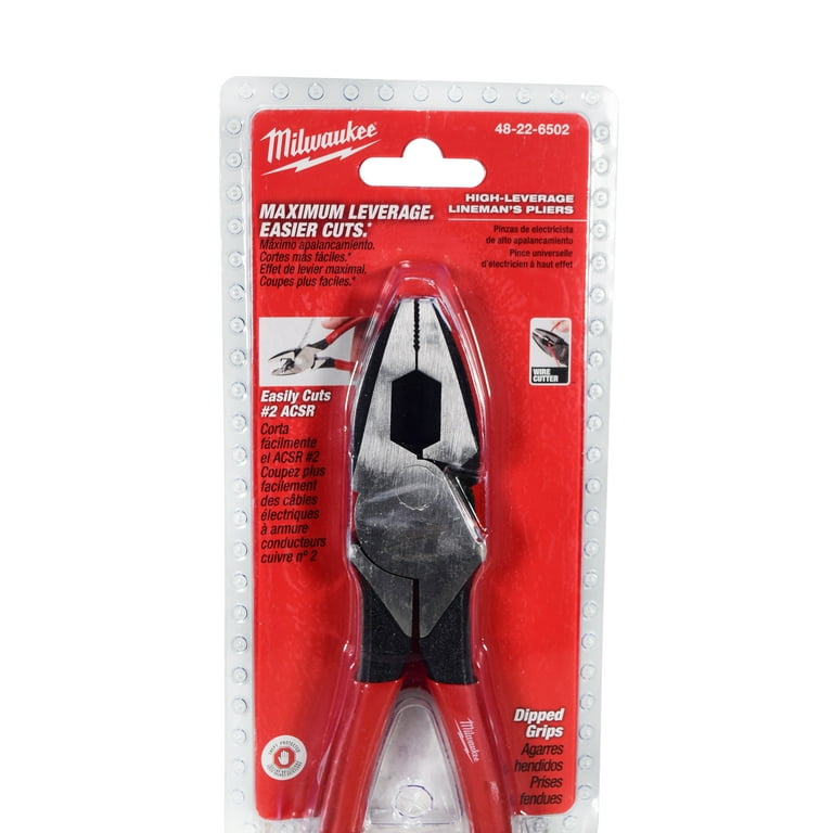 Milwaukee 9 in. High Leverage Lineman's Pliers with Crimper 48-22