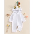 thumbnail image 2 of Suealasg Little Boy Girl Fleece Jumpsuit Long Sleeve Zipper Full Length Jumpsuit 3M 6M 1T 2T 3T 4T Toddler Baby Animal Hooded Jumpsuit, 2 of 8