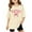 Beige, variant on WOYY Infant Girls Oversized T-Shirt Short Sleeve Round Neck T Shirt Casual Tee, Sizes 12-24M