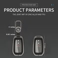 thumbnail image 7 of for Toyota Key Fob Cover, TPU+Zinc Alloy Key Fob Case for 2019-2025 Land Cruiser, 2021-2025 Venza, Grand Highlander Hilux, Fortuner, 2022-2025 Tundra Tacoma Remote Key, 7 of 7