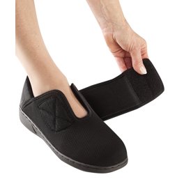 Chaussons Larges Comfylux STELLA EEEE à Fixation Tactile - Textile - NEUFS Avec Emballage