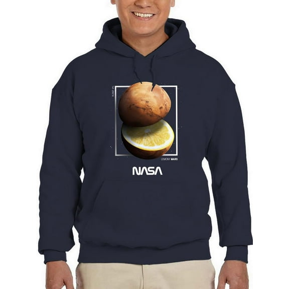NASA Nasa Lemony Mars Hoodie Men -NASA Designs, Male Large