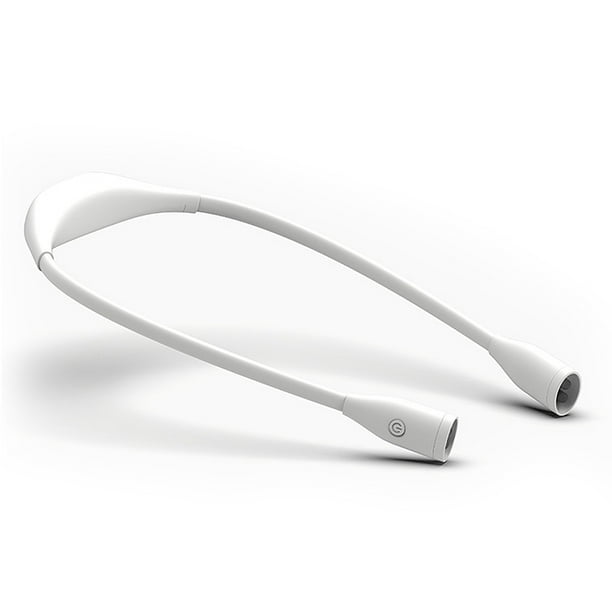 Lámpara 4LED manos libres flexible USB recargable recargable Luz de lectura 36lm 6500-7000K Stepless 3 Brillo Reparación de iluminación blanco tipo 2 Inevent HA009566-02B