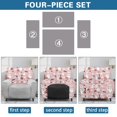 thumbnail image 6 of Xixirimido Whimsical Cats Pumpkins Bats Pink 4 Piece Recliner Chair Cover Stretch Lazy Boy Chair Covers with Pockets Soft Reclining Sofa Slipcovers Halloween Furniture Protector, 6 of 8