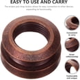thumbnail image 4 of YISITIAN Guitar Jack Button Endpin, Copper Tip for Bass Endpin Endpin Metal Guitar Pickup Tail Pin Cap Guitar Repair Accessory Instrument Replacement Brown CJ919-87118, 4 of 9