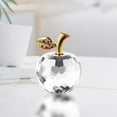 thumbnail image 4 of Sunxin Green Crystal Apple Figurine" Desk Decor Elegant Glass Figurine Perfect for Home Or 2.5 Inch Clear and Sparkling Decorative for Any ", 4 of 7