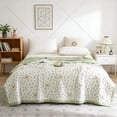 thumbnail image 2 of Ohufall Cooling Comforter Cotton Comforter Summer Bedding Thin Lightweight Washable Quilt Core Soft Breathable For Student Use, 2 of 6
