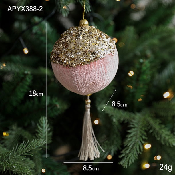 Velvet Pearl Lantern Christmas Tree Ornament Christmas Decoration