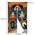 thumbnail image 4 of Cortina de puerta Hocus Pocus para entrada, cortina opaca con estampado de patrón, cortina divisoria de ambientes, tapiz para decoración del hogar, 34" de ancho x 56" de largo, 4 of 7